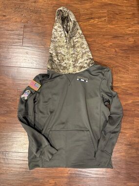 Nike Kids Dallas Cowboys Olive Camo Hooded Sweatshirt